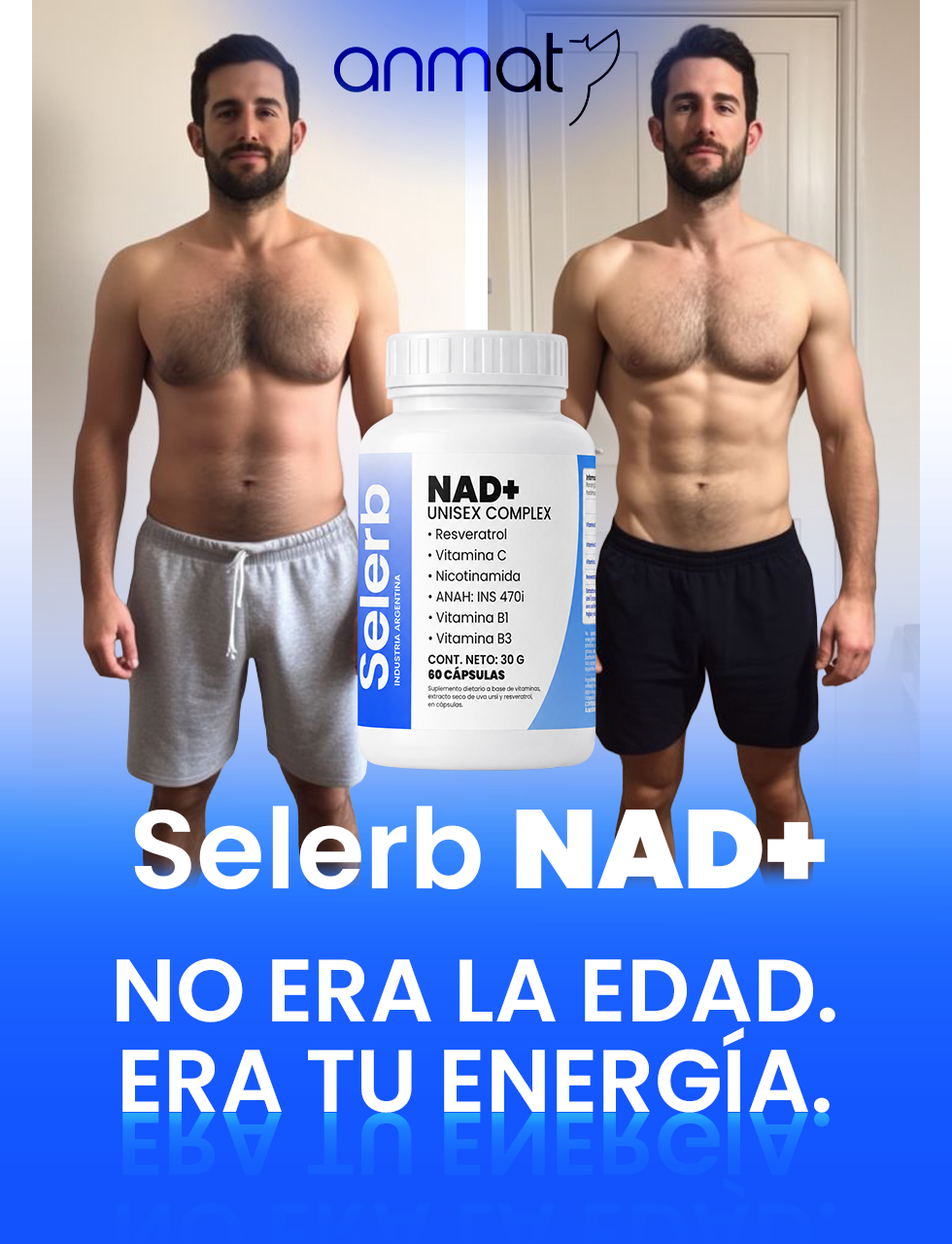 LA FUENTE DE LA ENERGÍA MASCULINA | Selerb NAD+