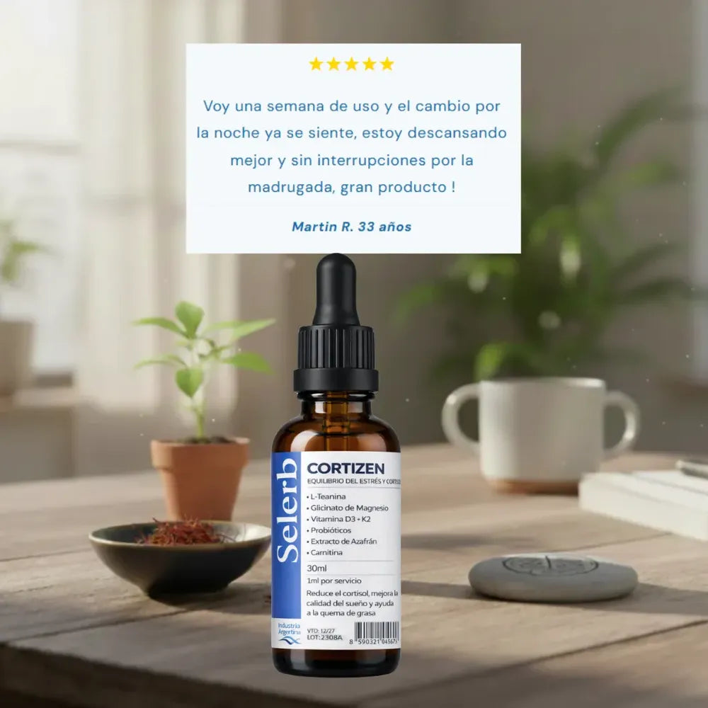 Selerb Cortizen Gotero 30ml — lado
