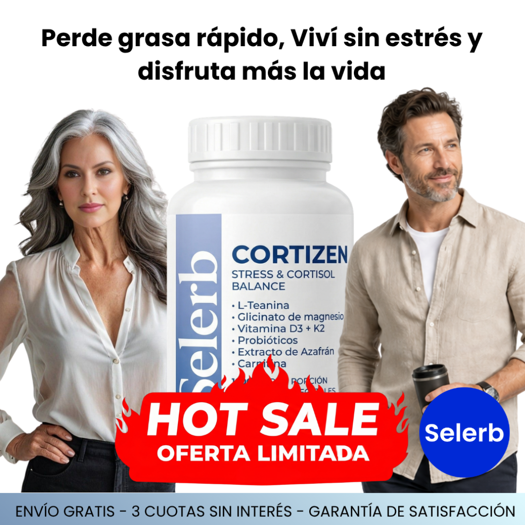 Selerb Cortizen / Capsulas Adelgazantes / Cortisol + Rutina para bajar +10Kg en 2 meses